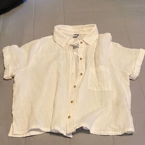 Old Navy White Crop Top